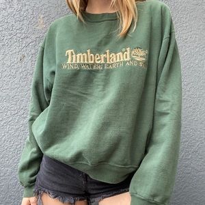Vintage 90s Timberland wind water earth and sky crewneck